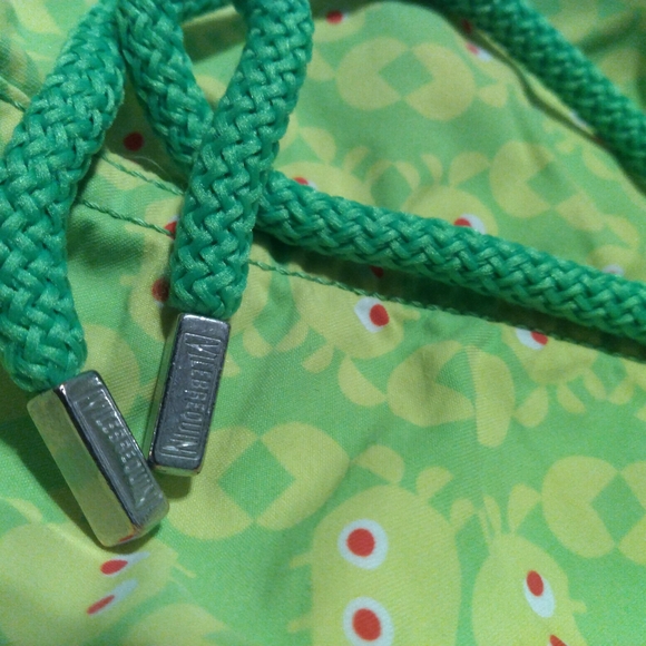 Green Patterned Swim Shorts - Picture 3 of 12